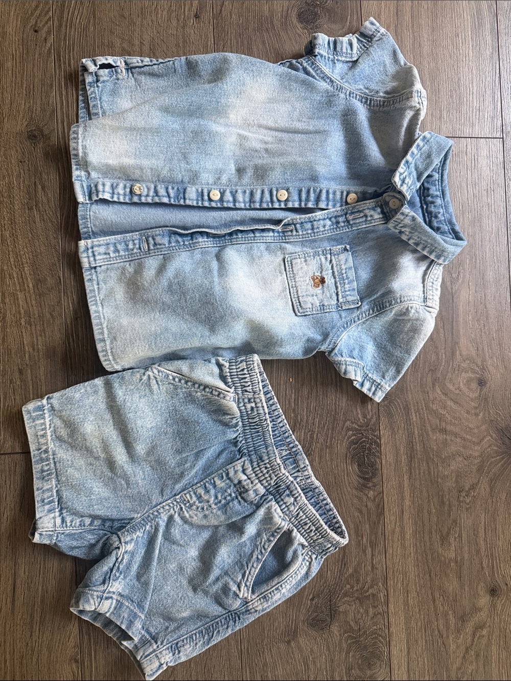 GAP Baby Light Blue Denim Top - Light Blue